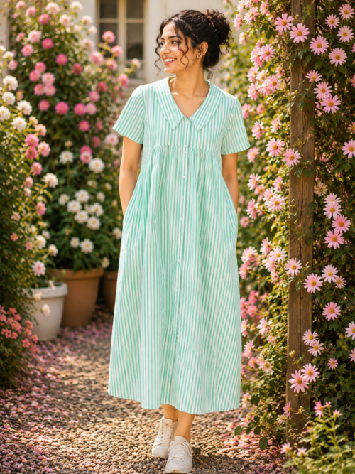 Full button frock