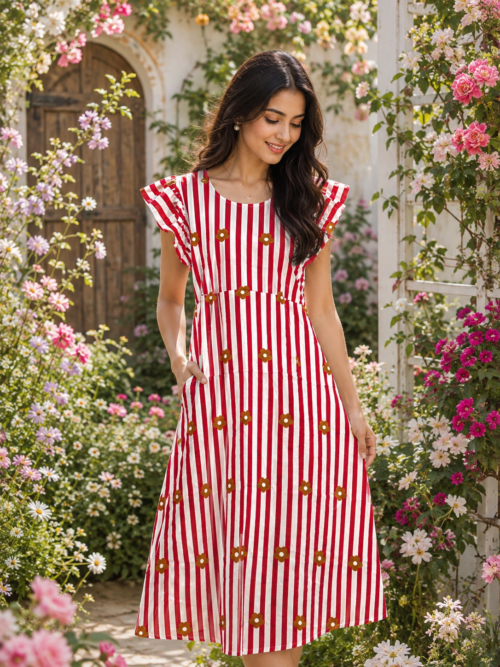 Rufflesleevefrock