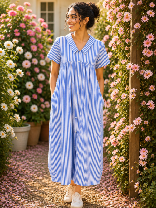 Full button frock