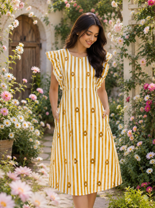 Rufflesleeve frock