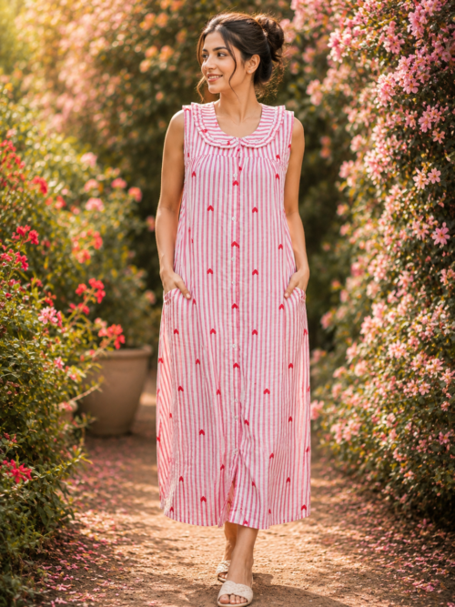 Full button frock