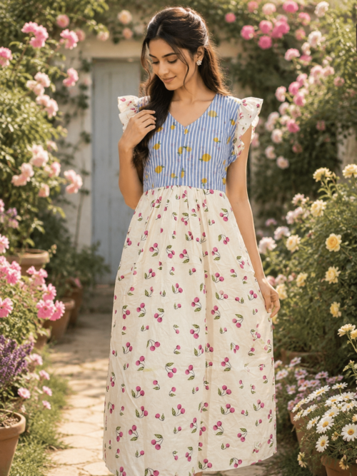 Rufflesleeve frock