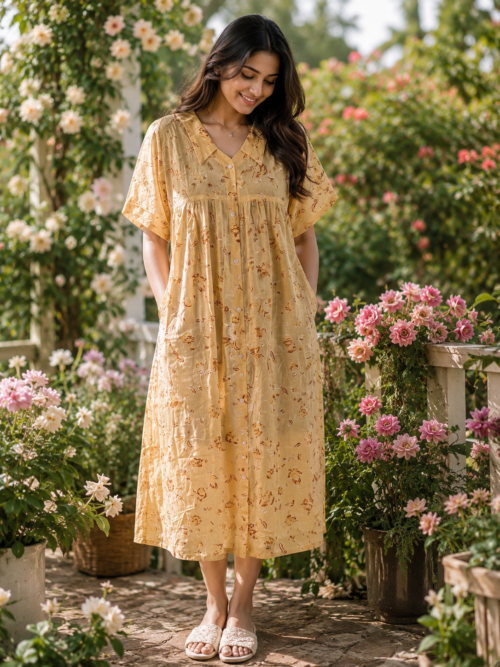 Full button frock