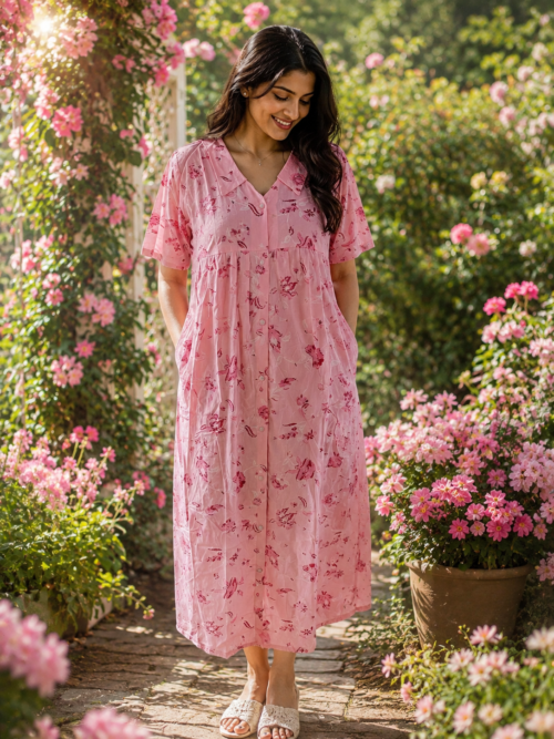 Full button frock