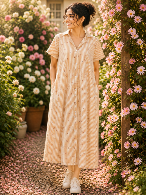 Full button frock