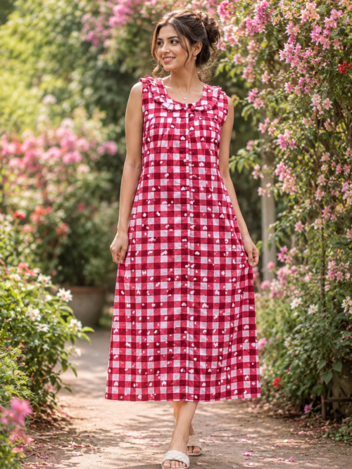 Full button frock