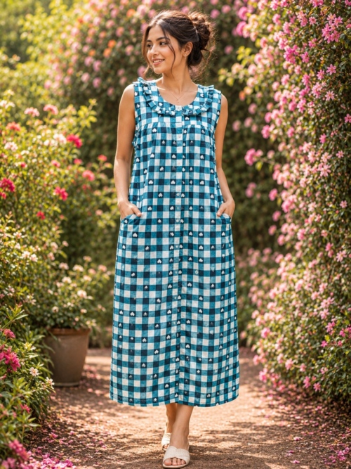 Full button frock