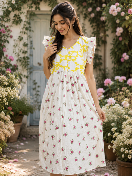 Rufflesleeve frock