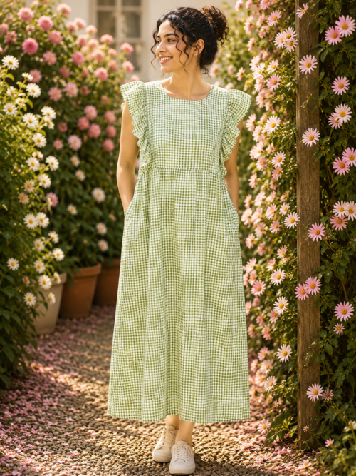 Rufflesleeve frock