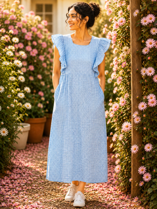 Rufflesleevefrock