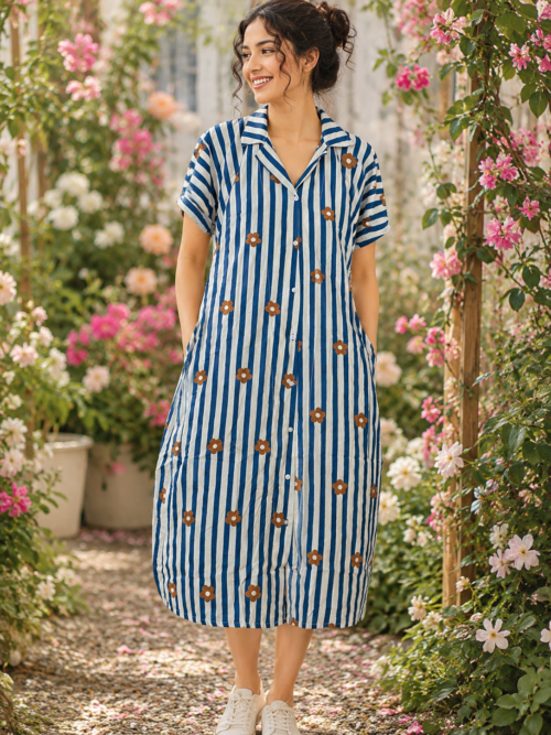 Full button frock