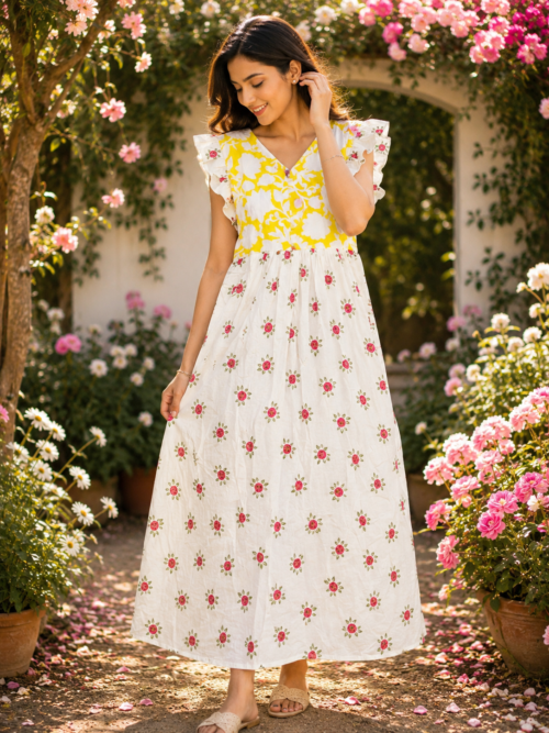 Rufflesleeve frock
