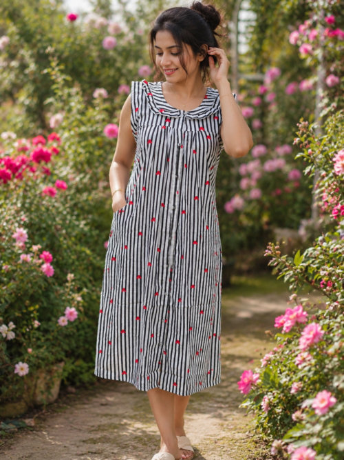 Full button frock