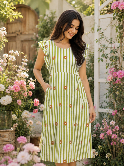Rufflesleeve frock
