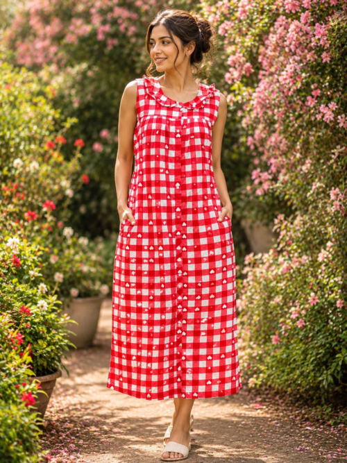 Full button frock