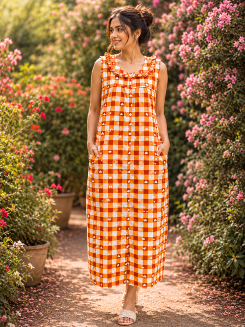 Full button frock