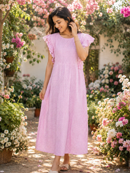 Rufflesleevefrock