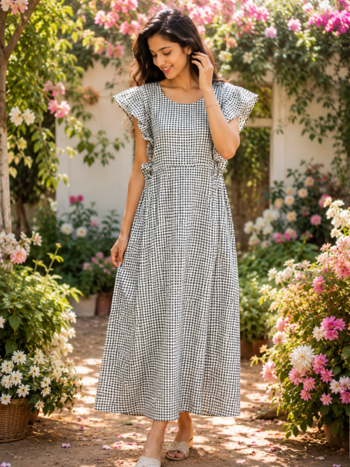 Rufflesleevefrock
