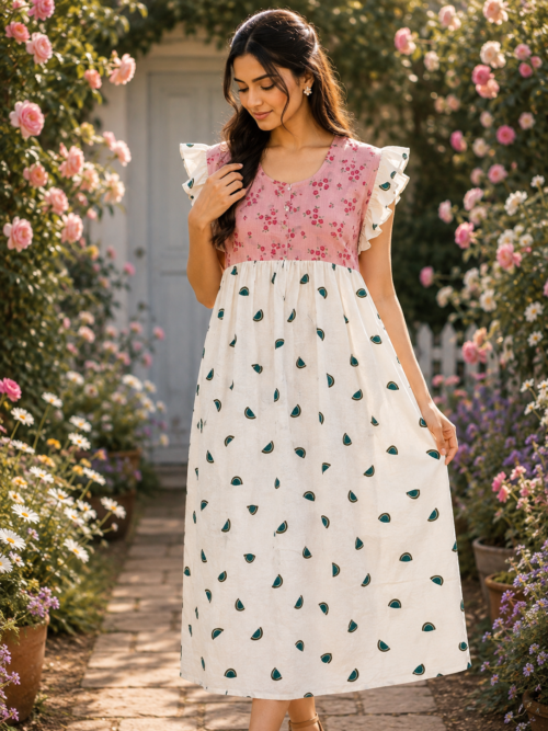 Rufflesleevefrock
