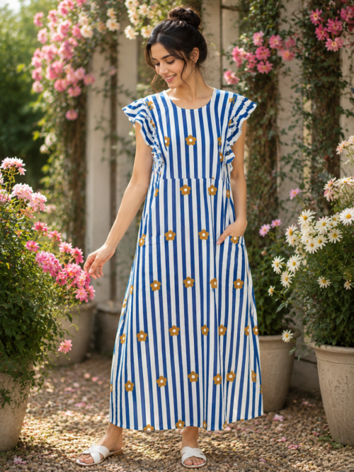 Rufflesleeve frock
