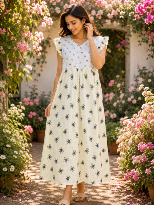 Rufflesleeve frock