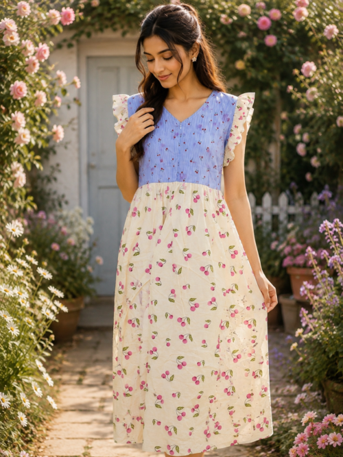 Rufflesleeve frock