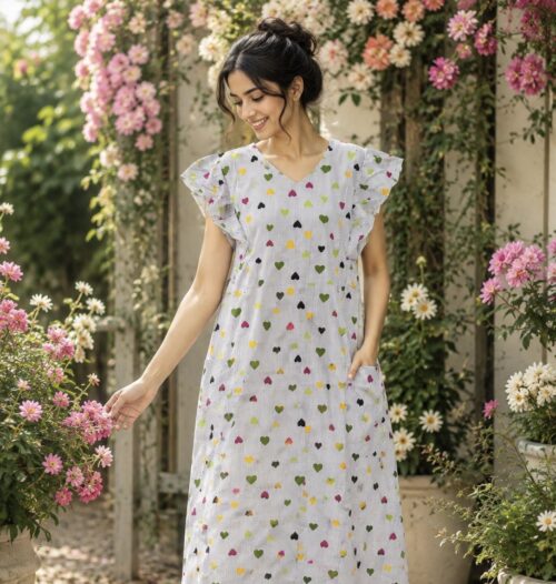 Rufflesleevefrock