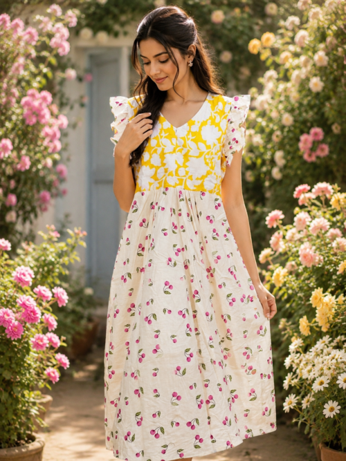 Rufflesleeve frock
