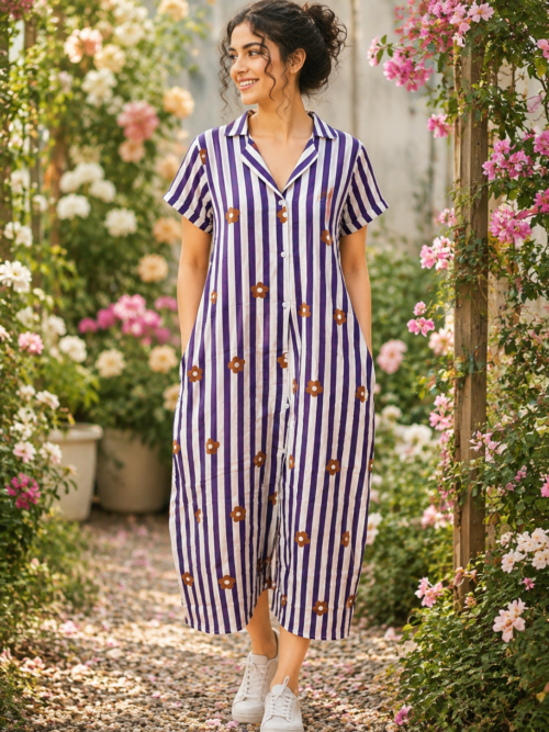 Full button frock