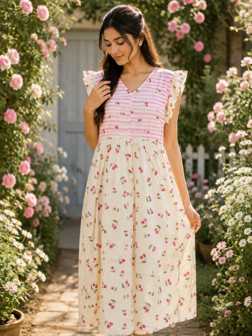 Rufflesleeve frock