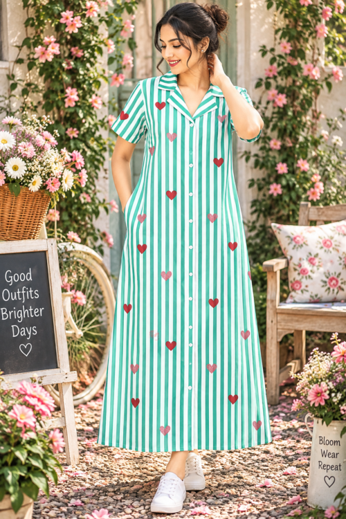 Full button frock