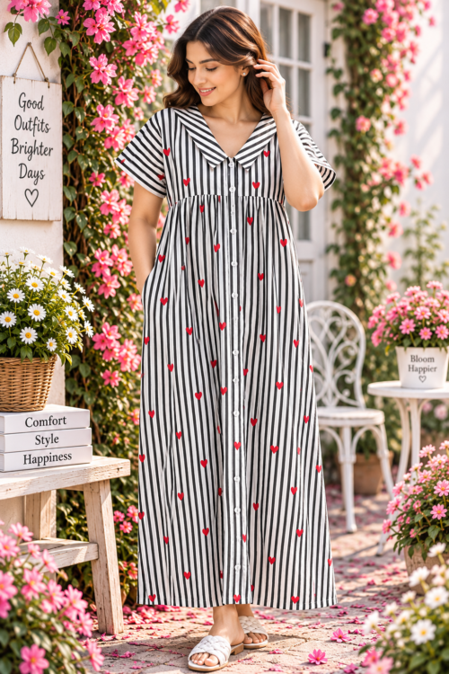 Full button frock