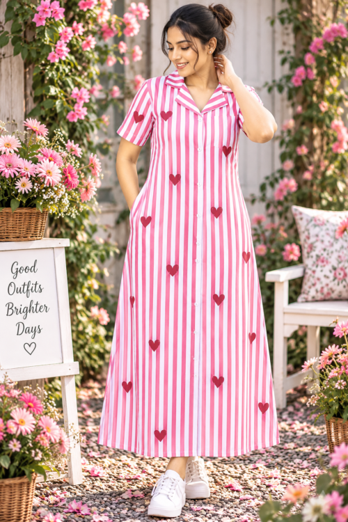 Full button frock