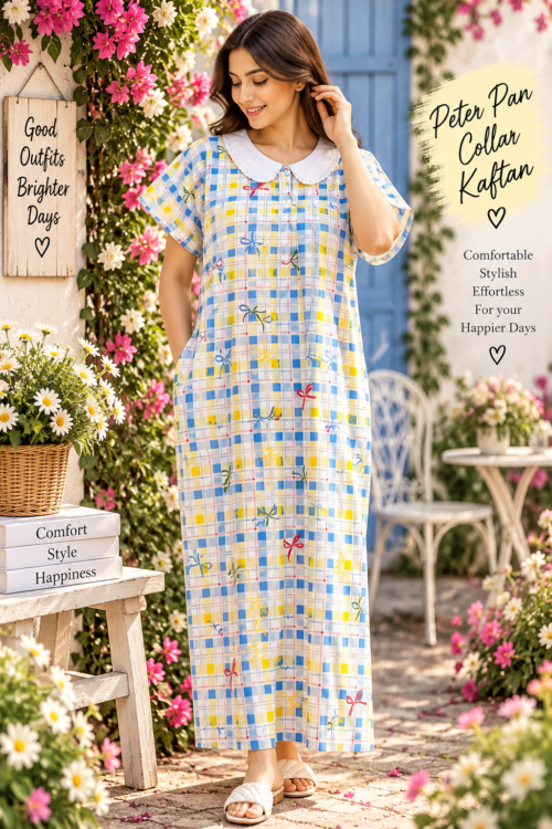 Peterpan collar kafthan