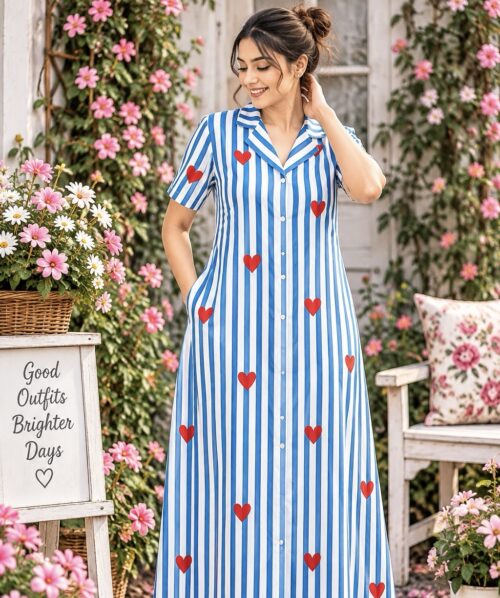 Full button frock