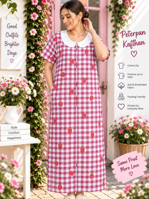 Peterpan collar kafthan