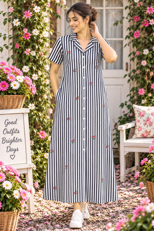 Full button frock