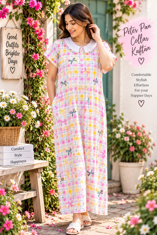 Peterpan collar kafthan