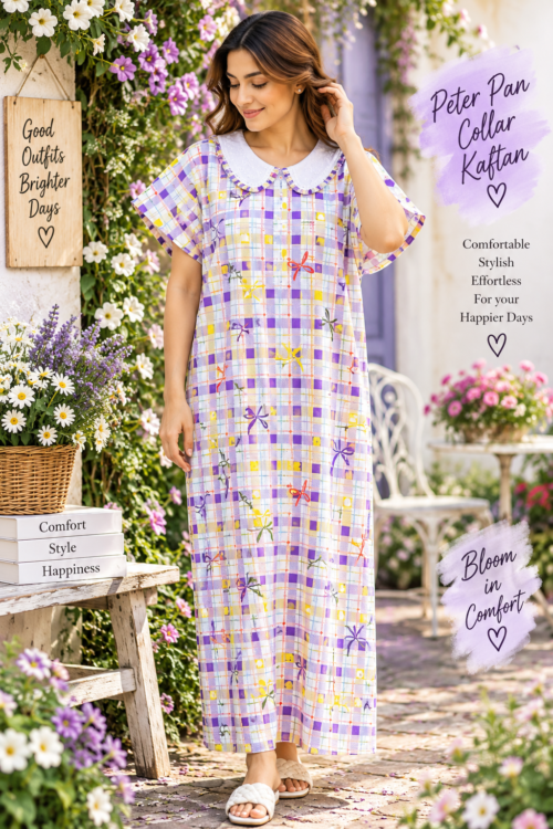 Peterpan collar kafthan