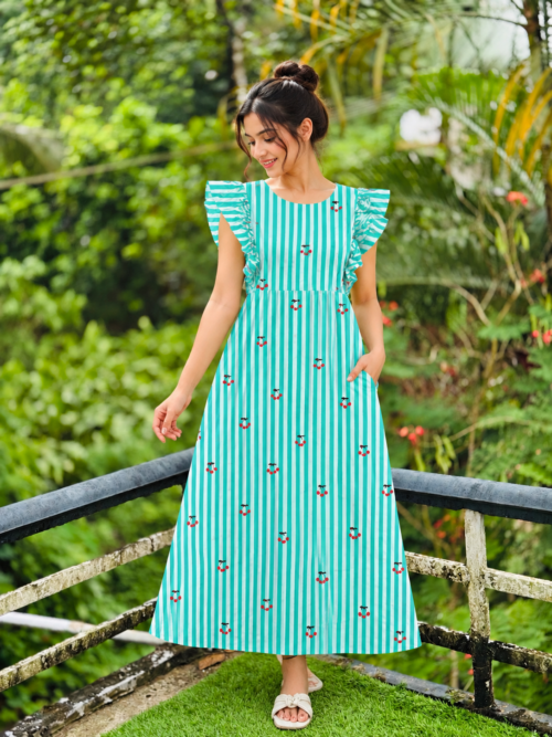 Rufflesleevefeedingfrock