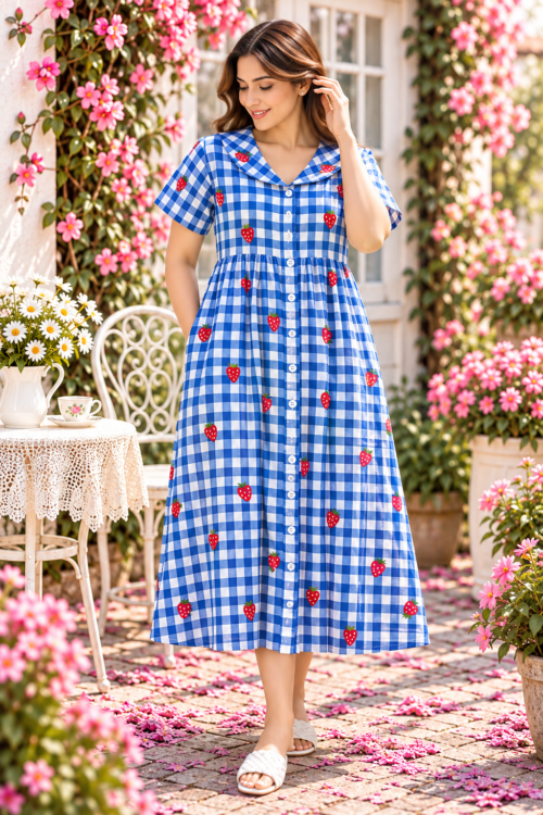 Full button frock