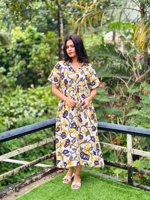 Collar neck short kafthan