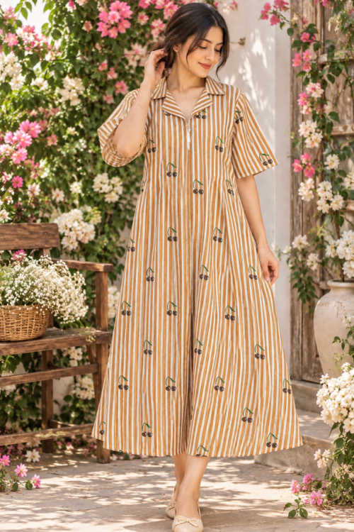 Coat coller frock