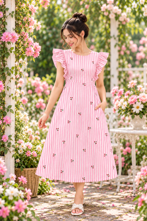 Rufflesleevefeedingfrock