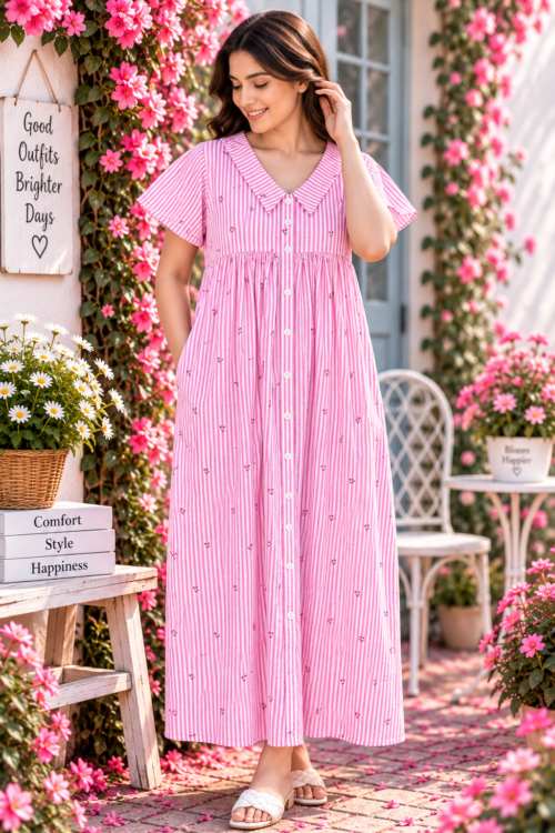 Full button frock