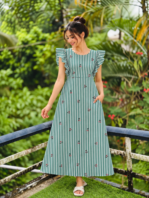 Rufflesleevefrock