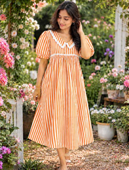 Peterpan collar frock