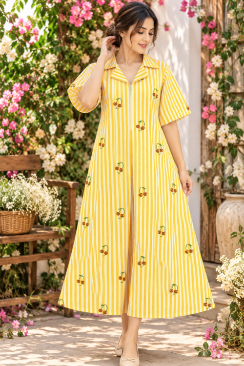 Coat collar frock