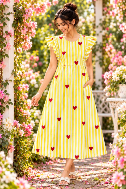Rufflesleevefrock