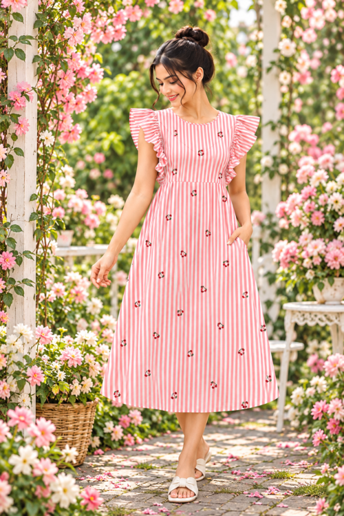 Rufflesleeve feedingfrock